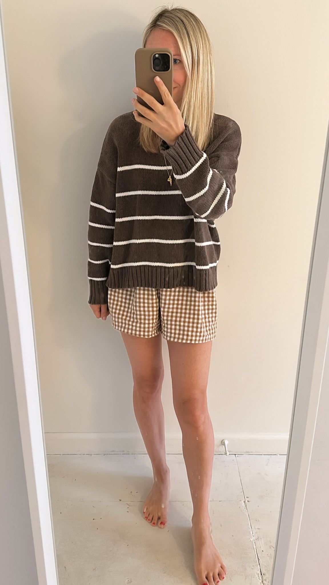 stripes & gingham. wearing a medium in both. 

#LTKStyleTip #LTKFindsUnder50