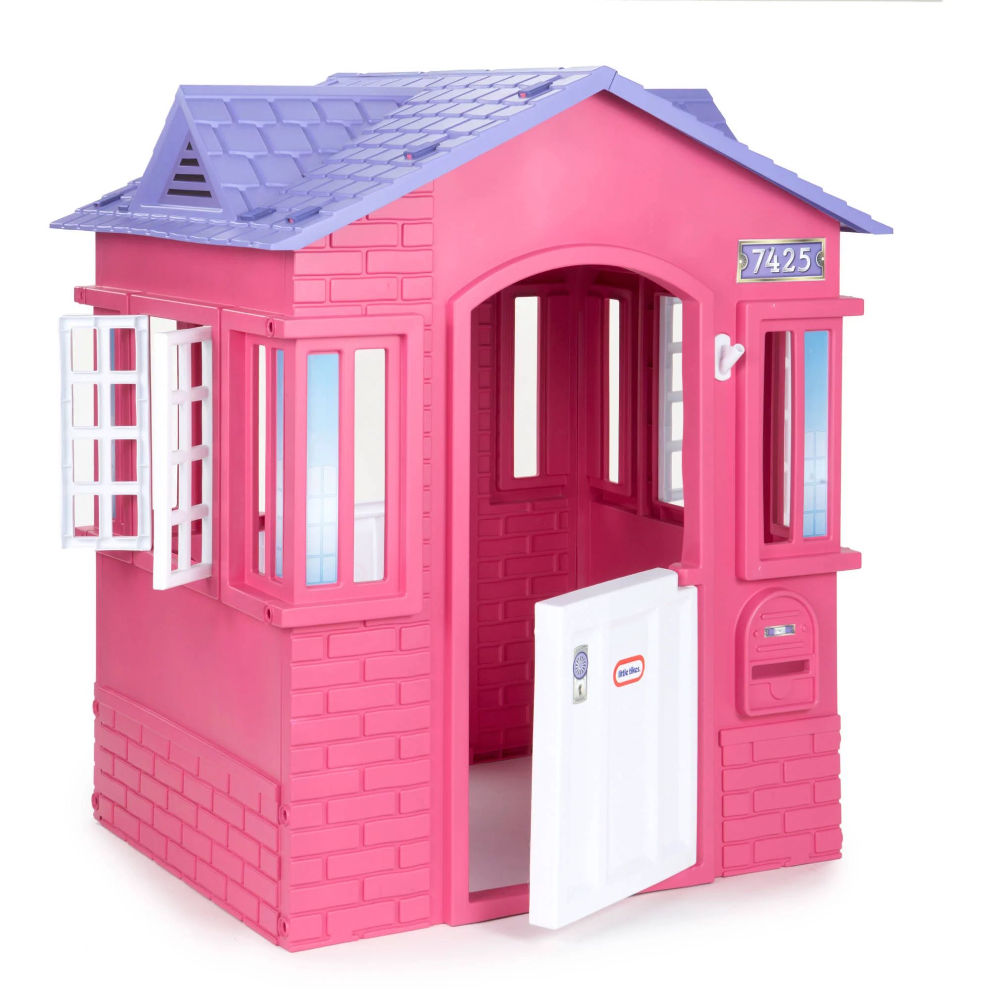 Little Tikes Cape Cottage House, Pink - Pretend Playhouse with Working Doors, Window Shutters, an... | Walmart (US)