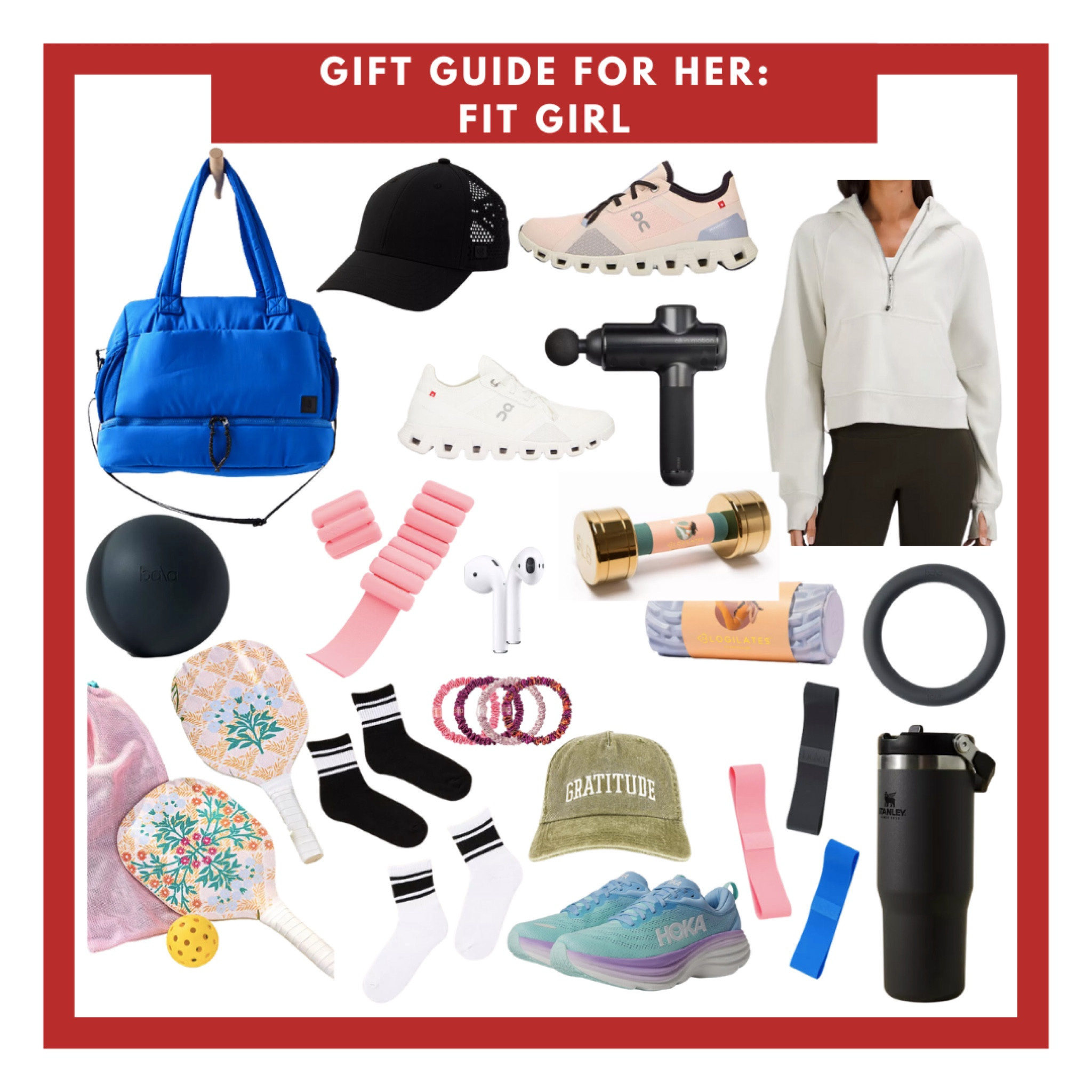Need a gift idea for the “Fit Girl” on your Christmas list?!? Look no further!! Shop all of these looks in my “Gift Guide for Her” list!!! She will love any of these gifts! ❤️💚🤍

#LTKSeasonal #LTKHoliday #LTKGiftGuide