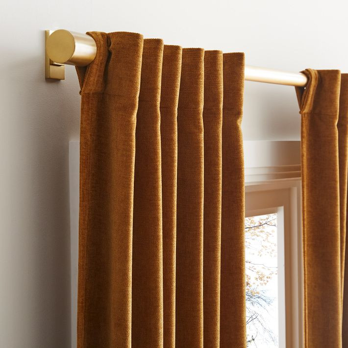 Worn Velvet Curtain | West Elm (US)