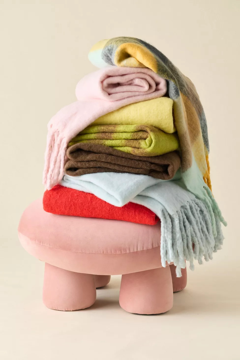 Monroe Faux Mohair Throw Blanket | Urban Outfitters (US and RoW)