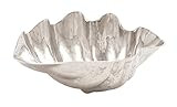 Deco 79 Aluminum Sea Life Shell Decorative Bowl, 17" x 11" x 7", Silver | Amazon (US)