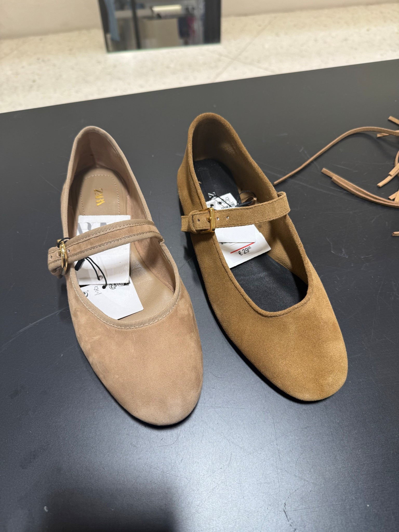 Suede ballet flats❤️‍🔥
Tags: the perfect shoe for the Autumn transition beige light sand darker golden chestnut strap fashion trend capsule wardrobe essential basics style with jeans 

#LTKshoes #LTKstyletip