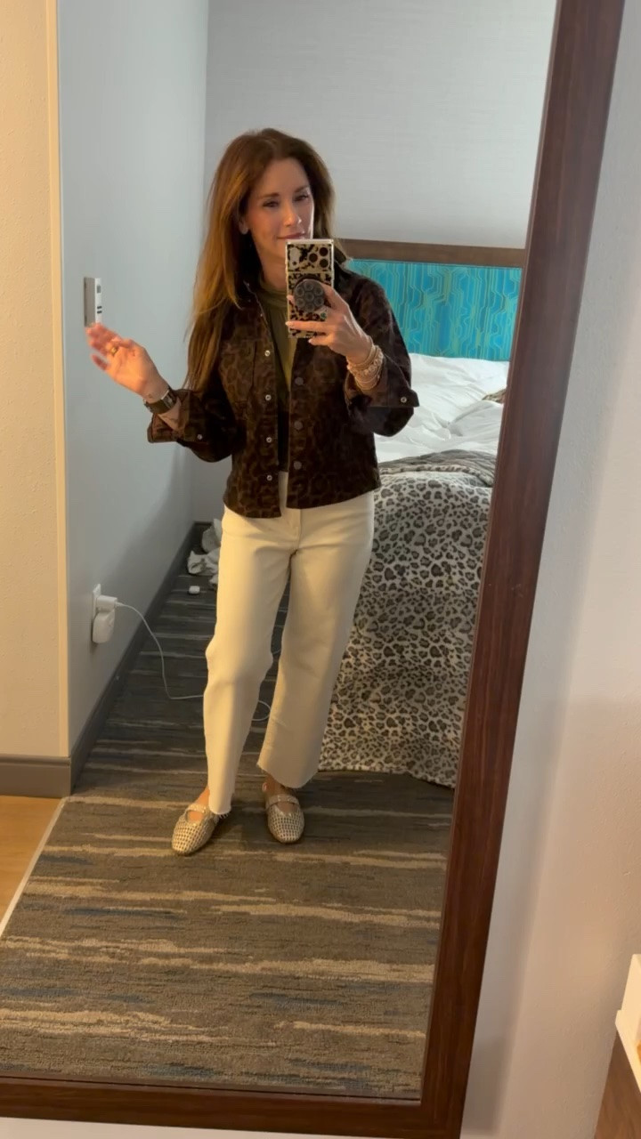 Influencer mom life: when the office is wherever the kids are. 😂🤎

Currently obsessed with this leopard jacket, working from a hotel room, and doing what I do best 📷 taking my work with me while my baby girl is snuggled up in bed behind me. 🥹

Emails, content, mom life, outfits… all happening in the same room. Wouldn’t have it any other way. 🤎

And can we have a moment for this jacket?! Leopard is basically a neutral, right? 😍🐆

#LTKOver40 #LTKPetite #LTKootd