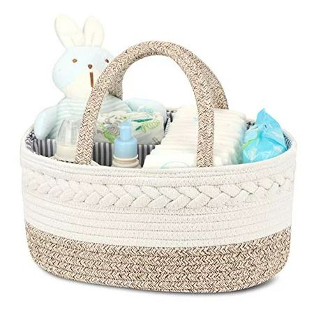 Diaper Caddy Organizer for Baby Cotton Rope Diaper Basket Caddy Changing Table Diaper Storage Caddy  | Walmart (US)