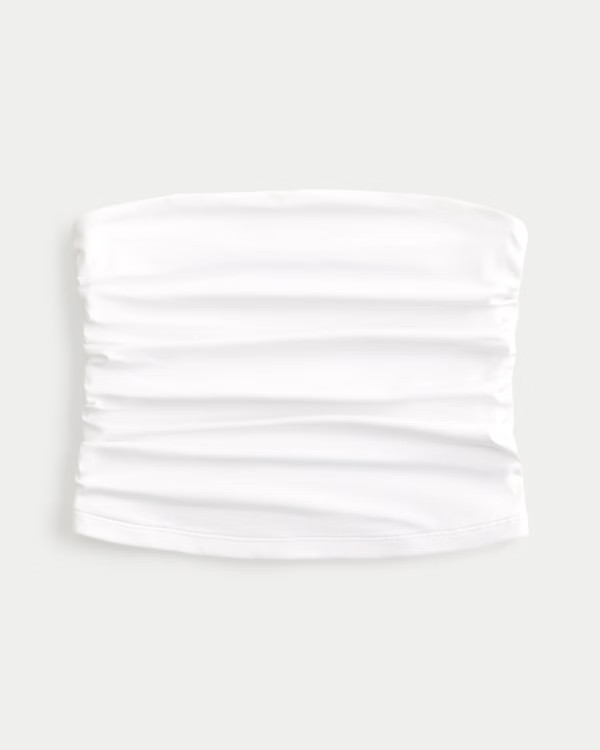 Ruched Seamless Fabric Tube Top | Hollister (US)