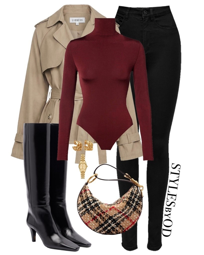 It’s giving timeless luxury vibes with a modern twist🎞️🍇✨

#LTKstyletip #LTKfashion 
Old money fashion for women, minimal and chic quite luxury outfit, cropped beige Trenchcoat for transitional styling, winter to spring capsule wardrobe with essential pieces, black leather knee high boots

#LTKootd #LTKWorkwear #LTKSeasonal