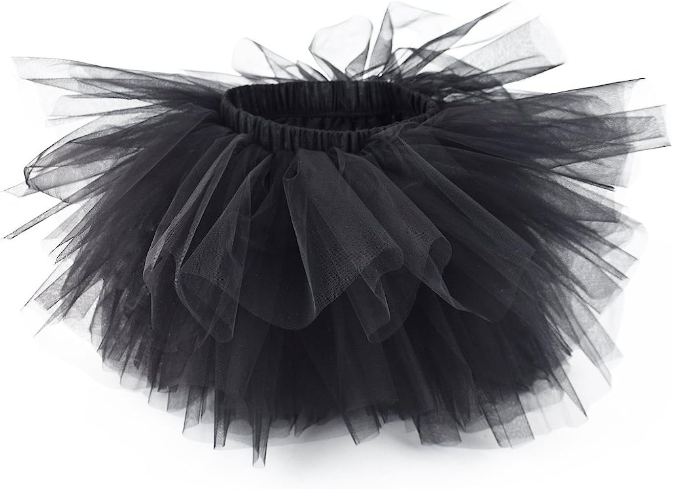 Girl's 6-Layered Tulle Fluffy Tutu Skirt Princess Dancing Petticoat Ballet Underskirt(2T-8T) | Amazon (US)