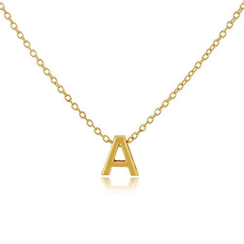 TTVOVO DIY 26 Letters Charm Pendants Necklaces Women Clavicle Chain Necklace Letter Initial Chain Ne | Amazon (US)