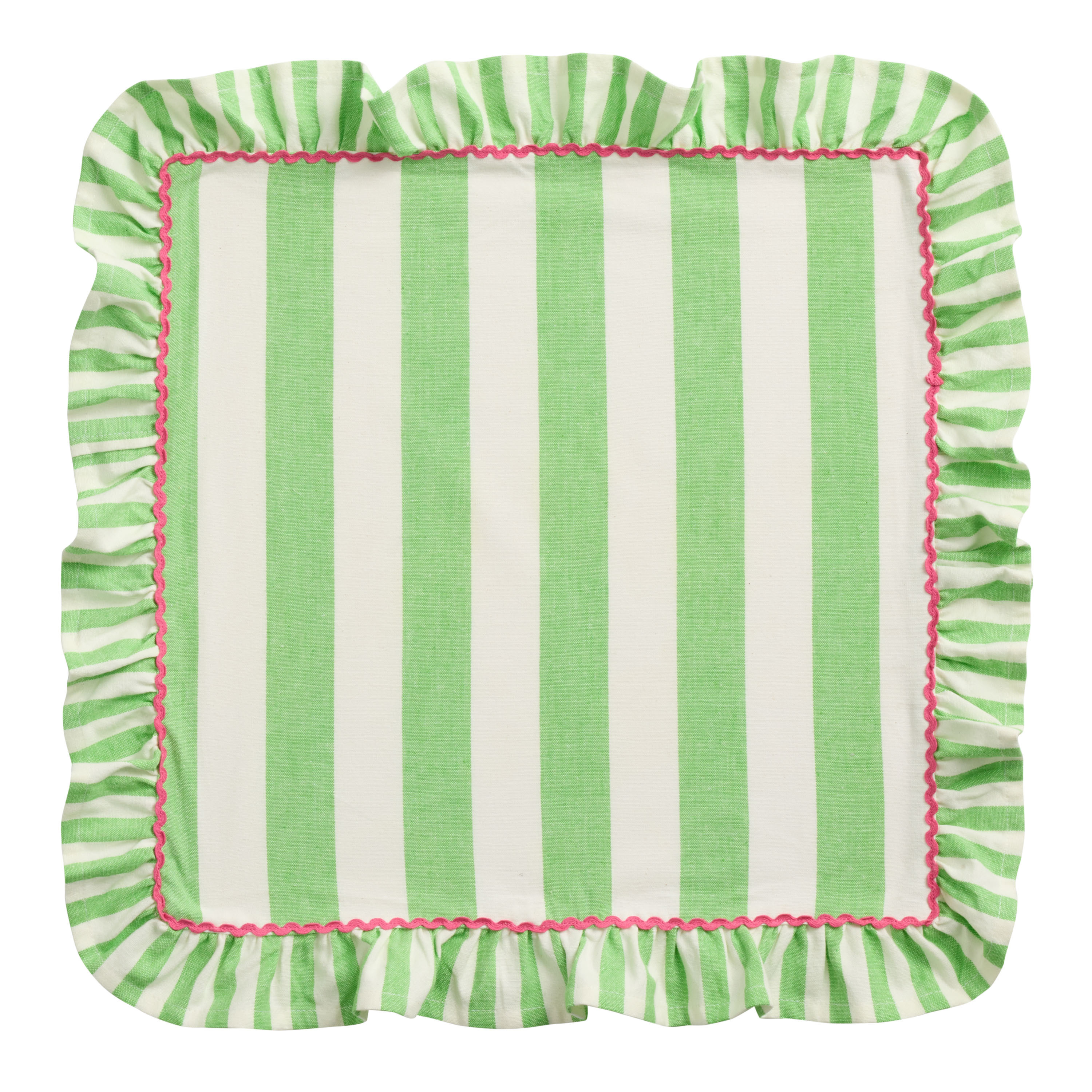 Bright Stripe Ruffle Napkin - World Market | World Market