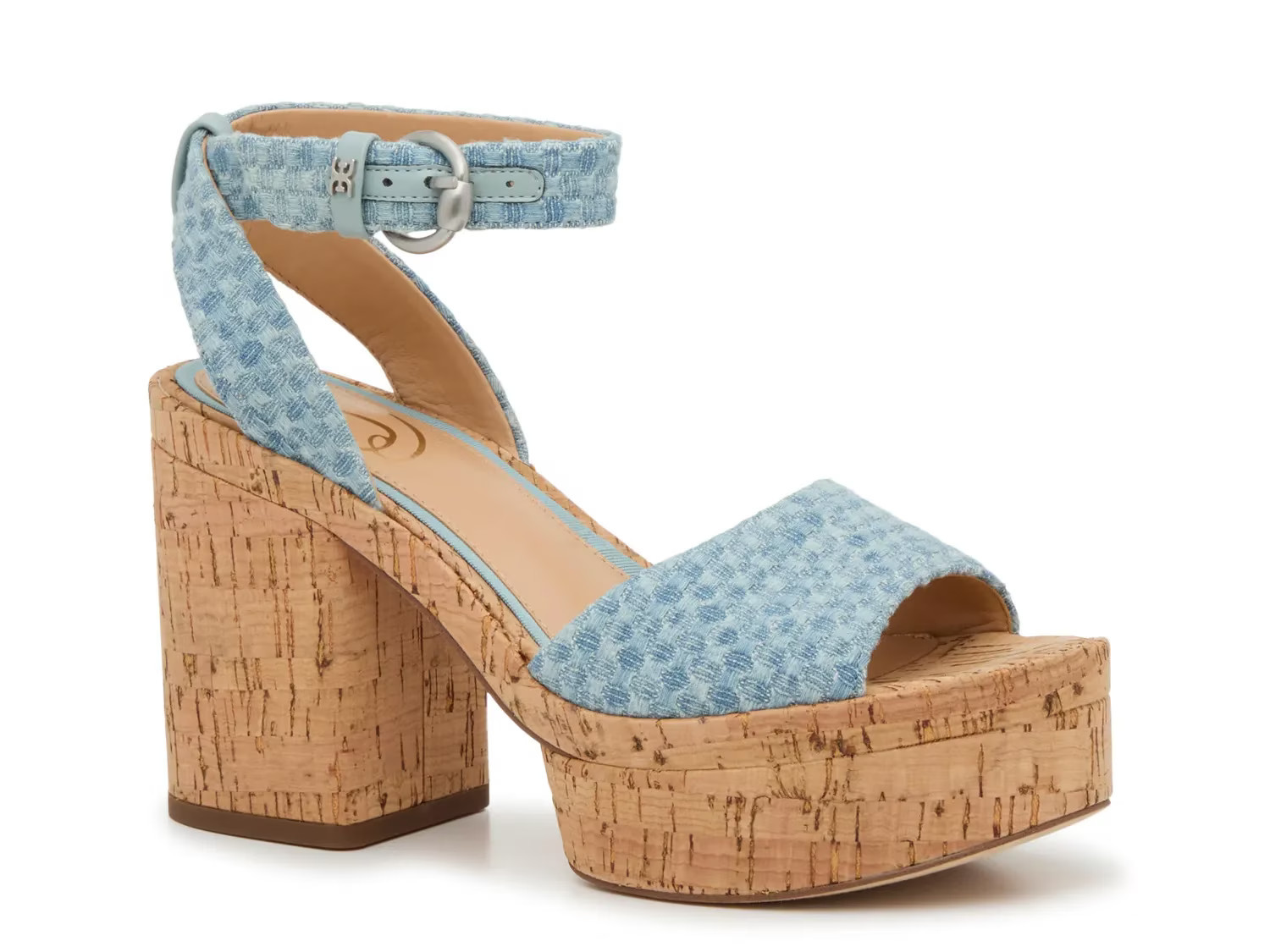 Sam Edelman Immie Platform Sandal | Women's | Denim Blue | Size 7.5 | Sandals | Ankle Strap | DSW