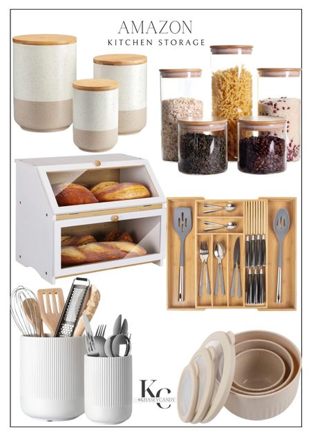 Kitchen storage, all from Amazon!




Canisters, utensil storage, utensil organizer, bread box, dry food canisters 

#LTKfindsunder100 #LTKfindsunder50 #LTKhome