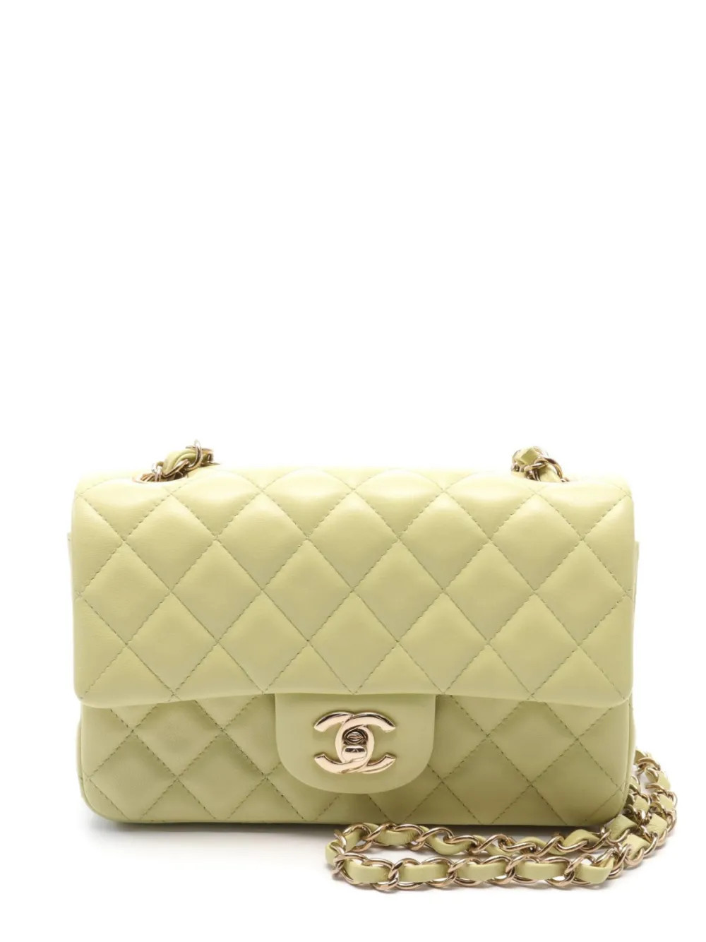 CHANEL Pre-Owned 2021 mini Matelassé 20 shoulder bag - Yellow | Farfetch Global