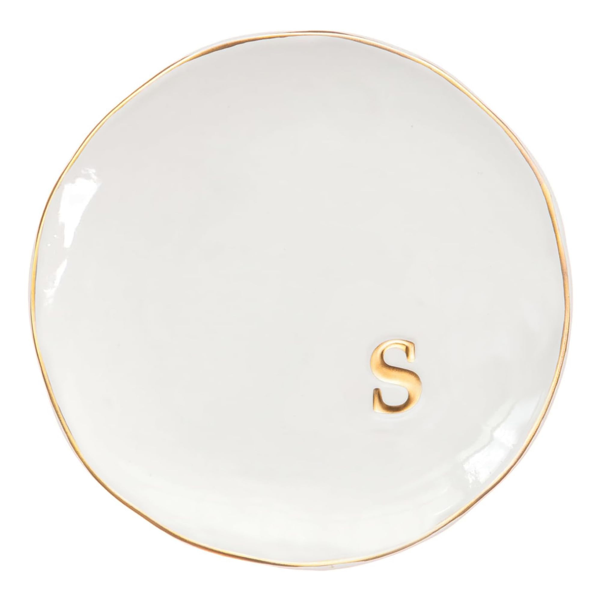 COLLECTIVE HOME - Ceramic Jewelry Tray, Decorative Trinket Dish for Rings Earrings Necklaces Brac... | Amazon (US)