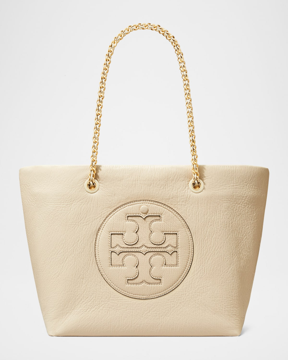Ella Crinkled Patent Chain Tote Bag | Neiman Marcus