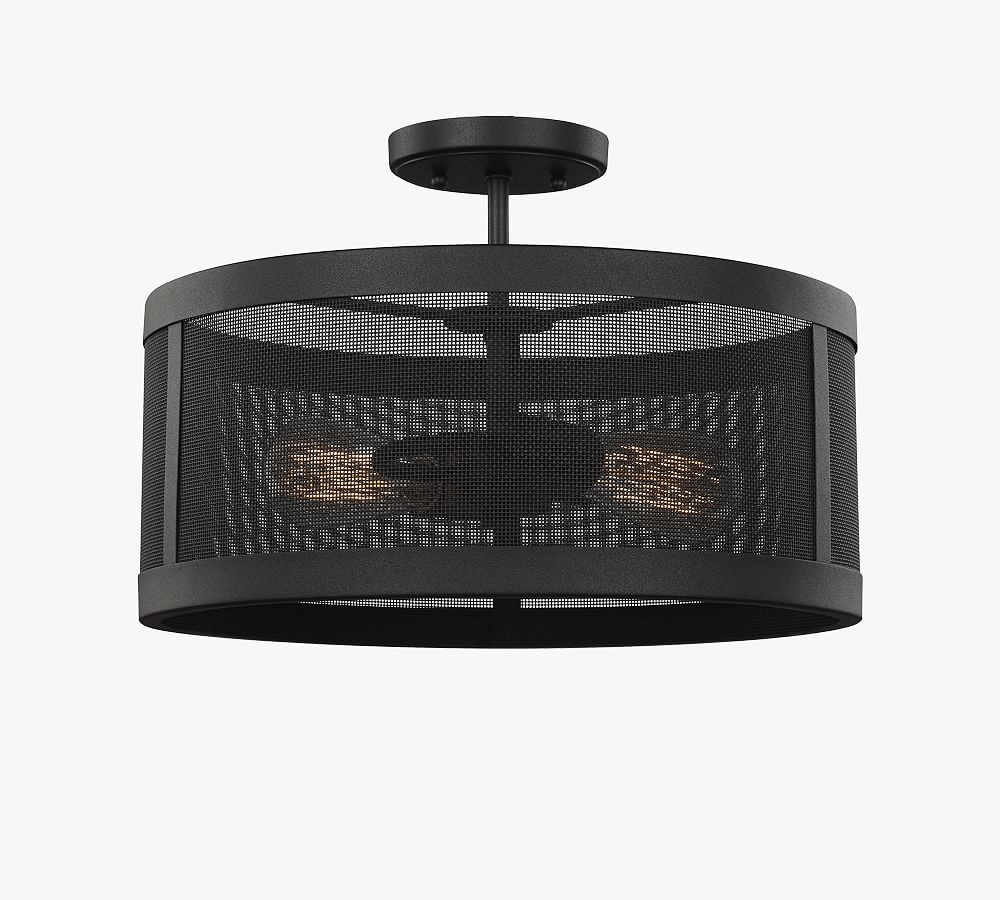 Ravenswood Metal Flush Mount | Pottery Barn (US)