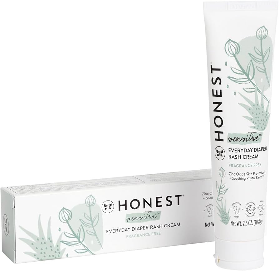The Honest Company Organic Baby Diaper Rash Cream | Moisturizing + Calming Zinc Oxide Ointment | ... | Amazon (US)