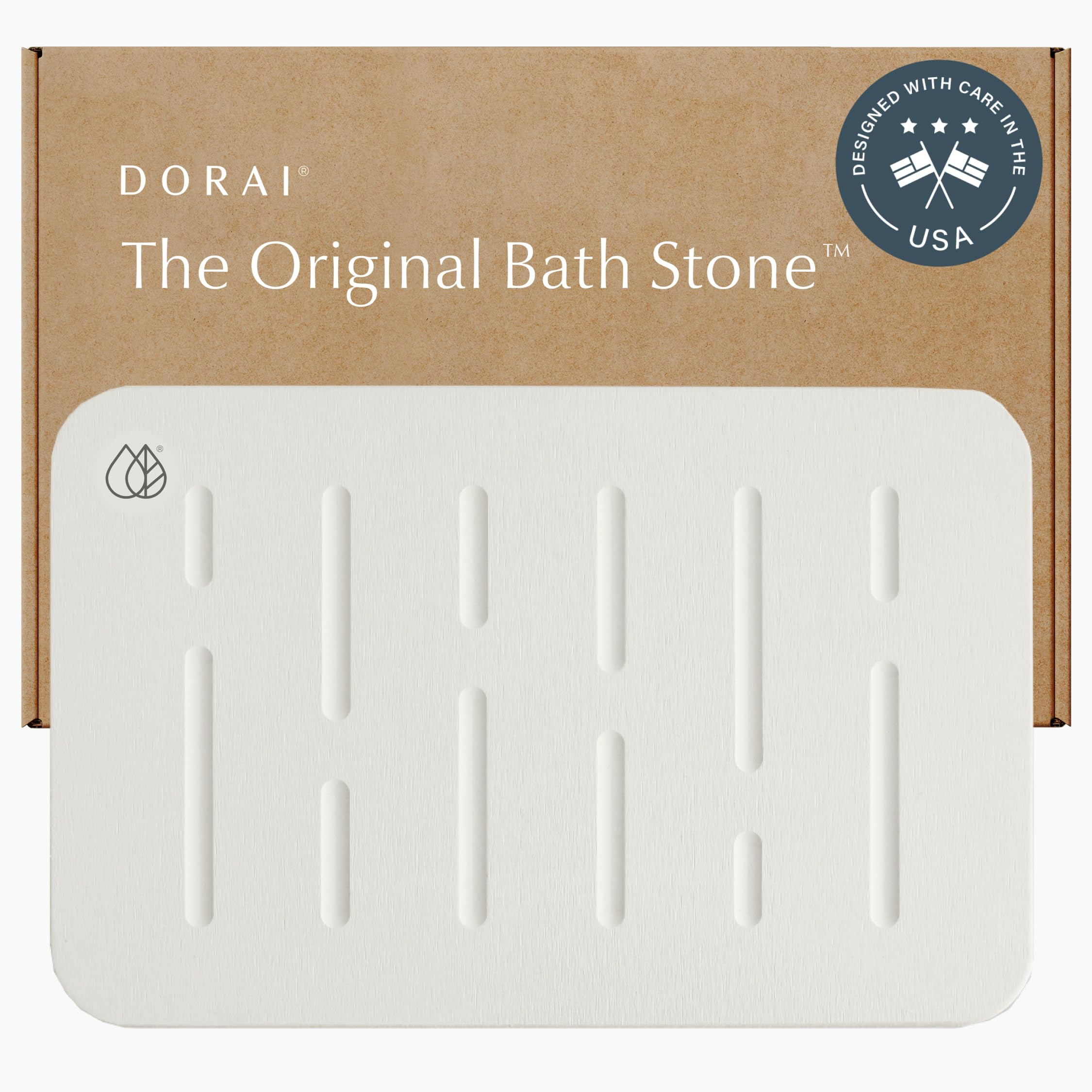 Dorai Home Stone Bath Mat - Premium Diatomaceous Earth Bath Floor Mats with Non-Slip Base, Fast-D... | Amazon (US)