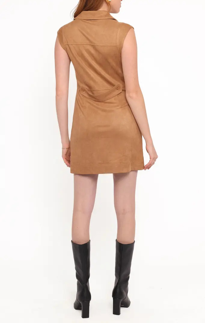 Petal & Pup Xoey Sleeveless Faux Suede Minidress | Nordstrom | Nordstrom