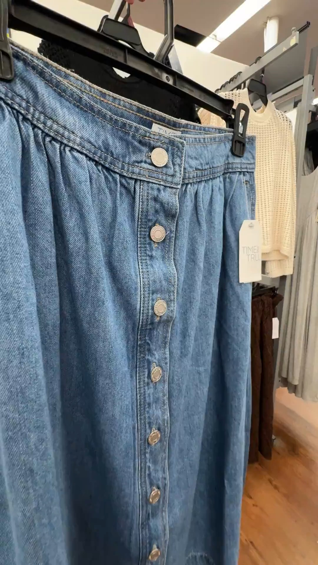 Denim midi skirt from Walmart

#LTKootd #LTKmomlife