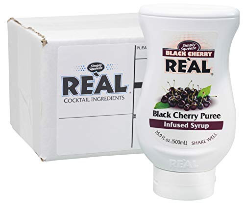 Black Cherry Reàl, Black Cherry Puree Infused Syrup, 16.9 FL OZ Squeezable Bottle (Pack of 1) | Amazon (US)