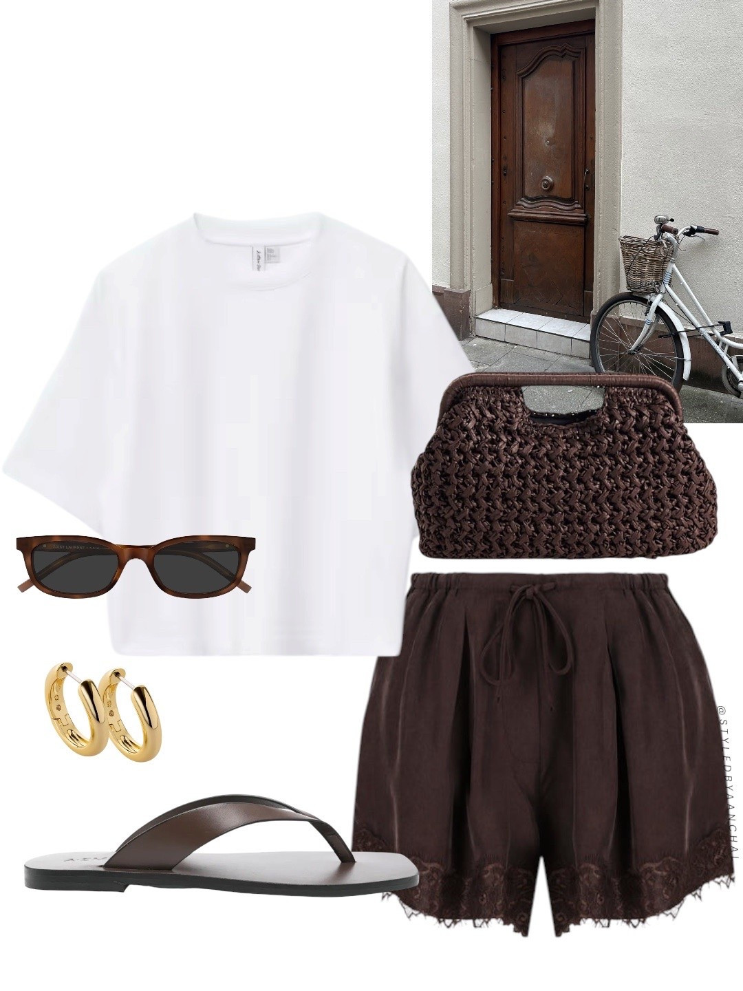 Brown lace satin shorts outfit


Brown lace satin shorts
White boxy tee
& other stories 
A emery
Brown braided bag
ASOS
Brown sunglasses

#LTKsummer #LTKtravel #LTKstyletip