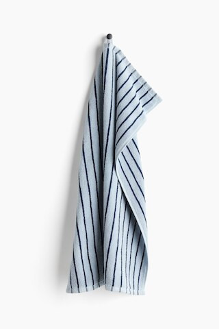 H & M - Striped Hand Towel - Blue | H&M (US + CA)