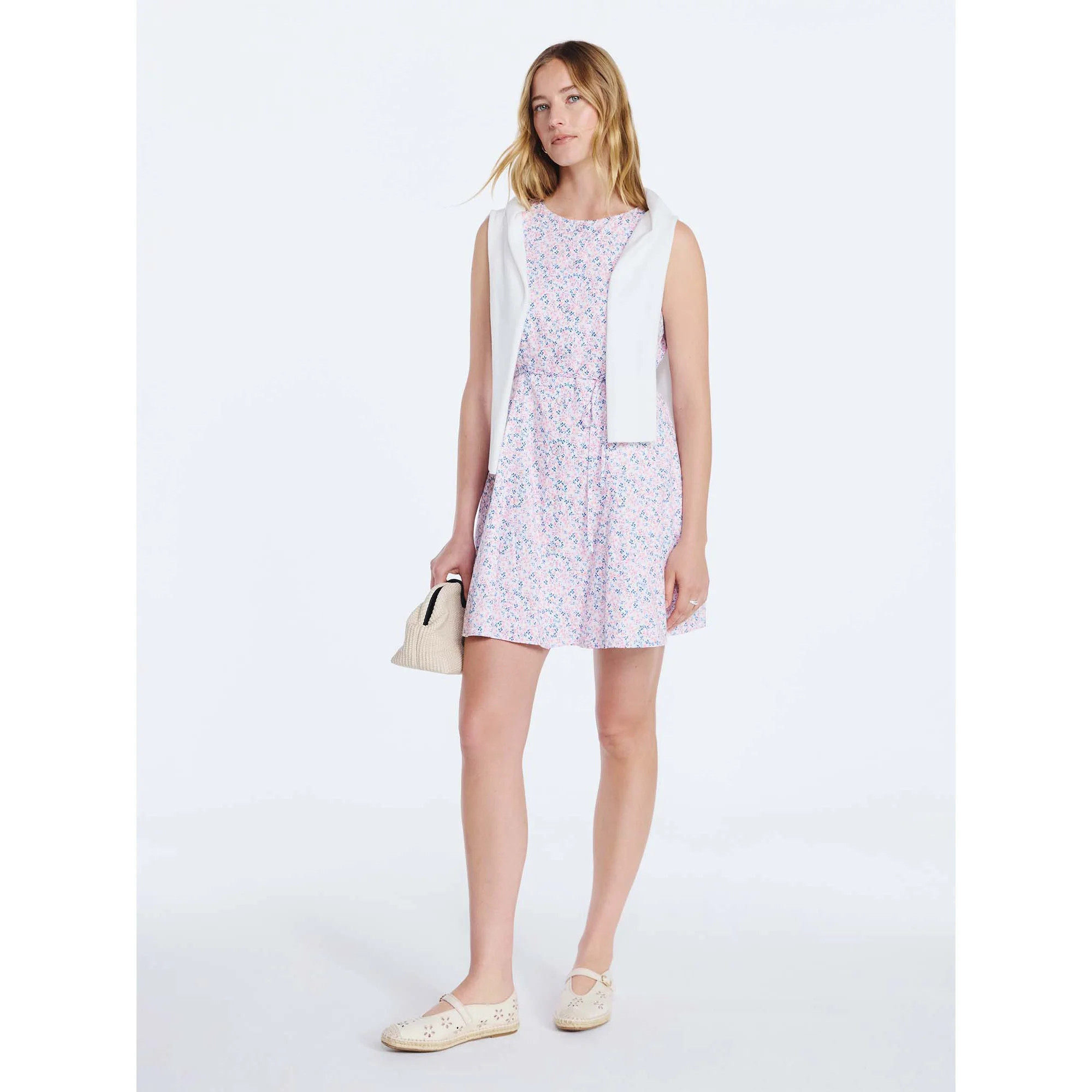 Free Assembly Women's and Women's Plus Cotton Boatneck Mini Dress, Sizes XS-4X | Walmart (US)