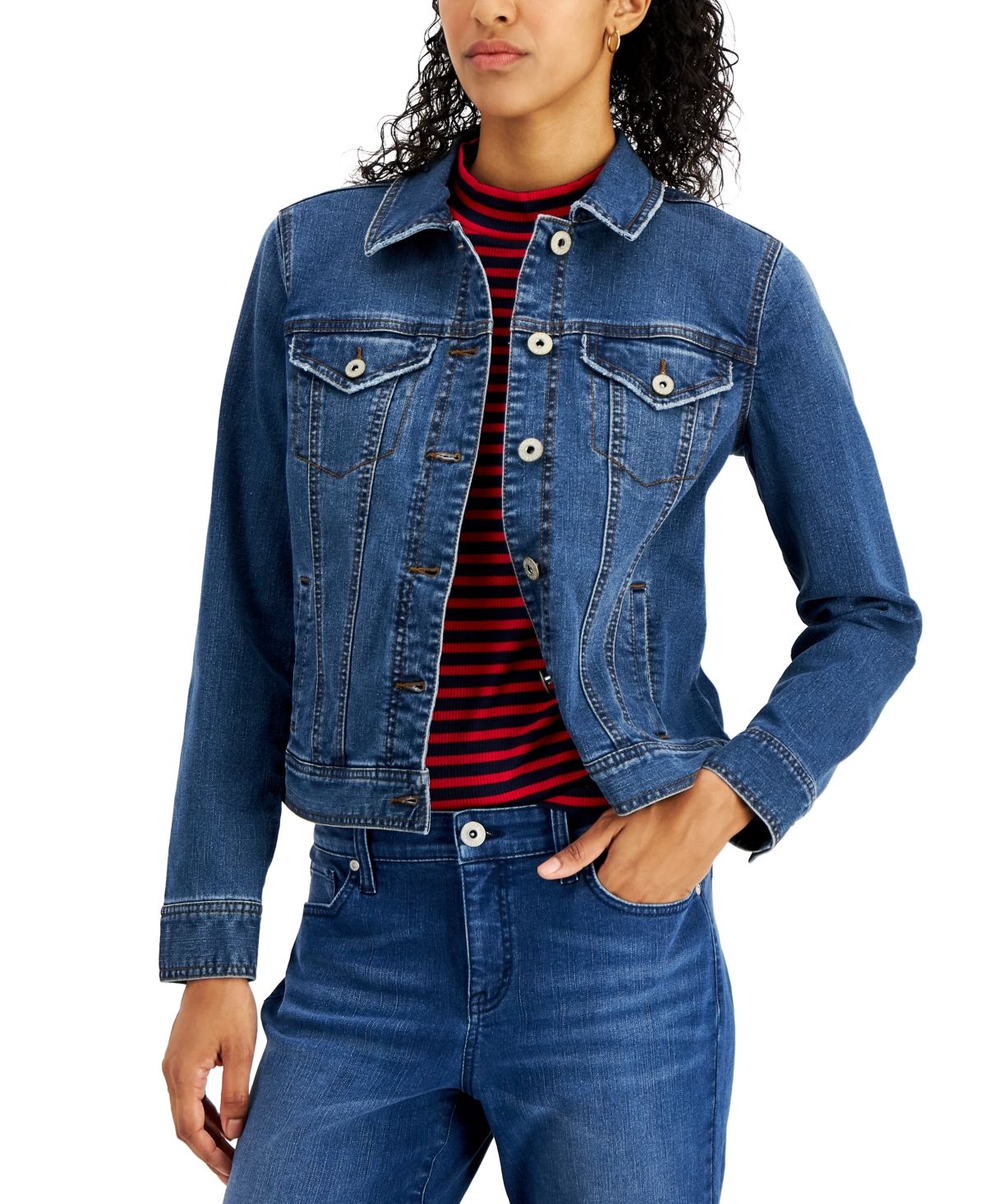 Style & Co Petite Denim Jacket, Created for Macy's | Macys (US)