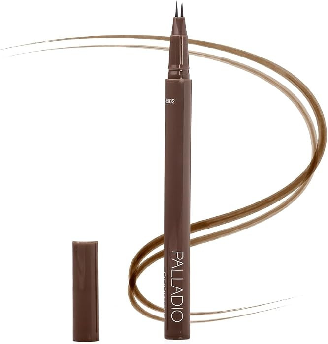 Palladio Brow Ink Micro Brow Pen, Dual Tip, Hair-Like Stokes, Auburn | Amazon (US)