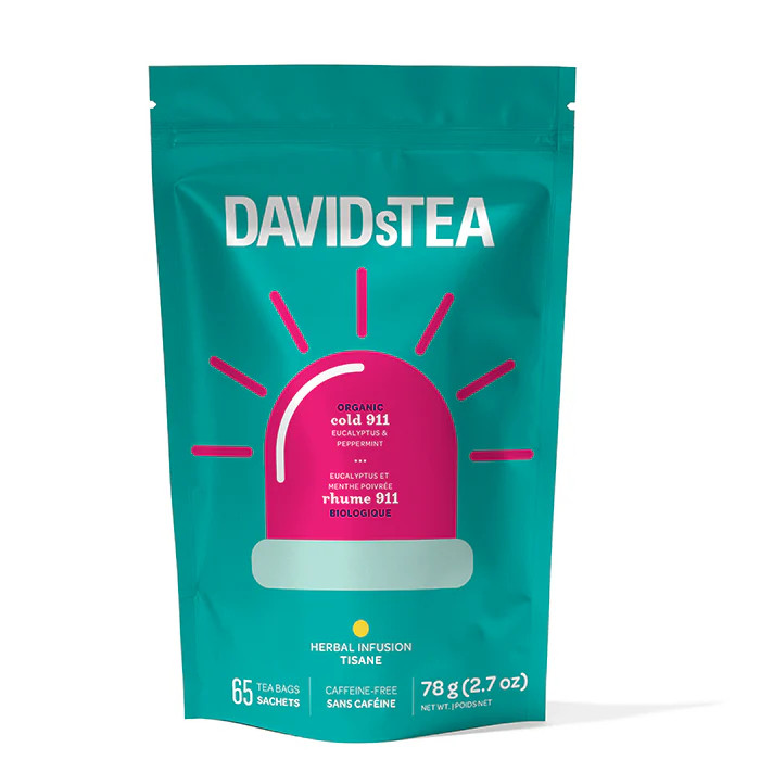 Organic Cold 911 Tea Bag of 65 Sachets | DAVIDsTEA