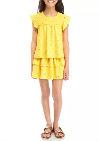 Girls 7-16 Woven Peasant Set | Belk