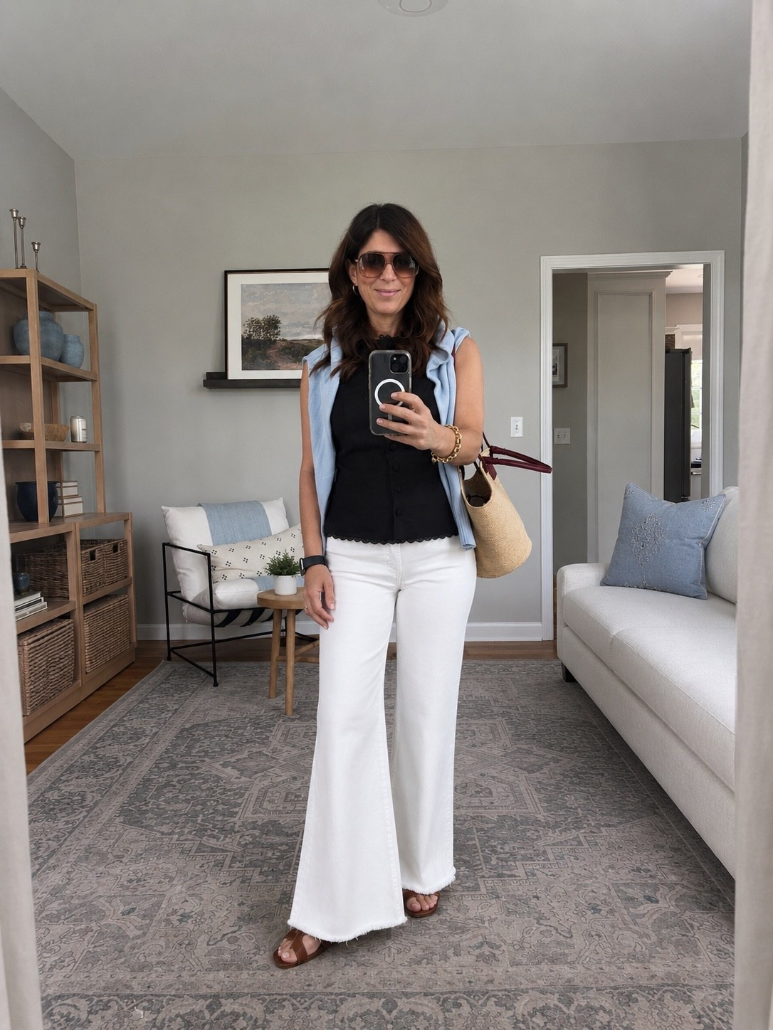 Favorite white denim this summer.

#LTKmomlife #LTKSeasonal #LTKPetite