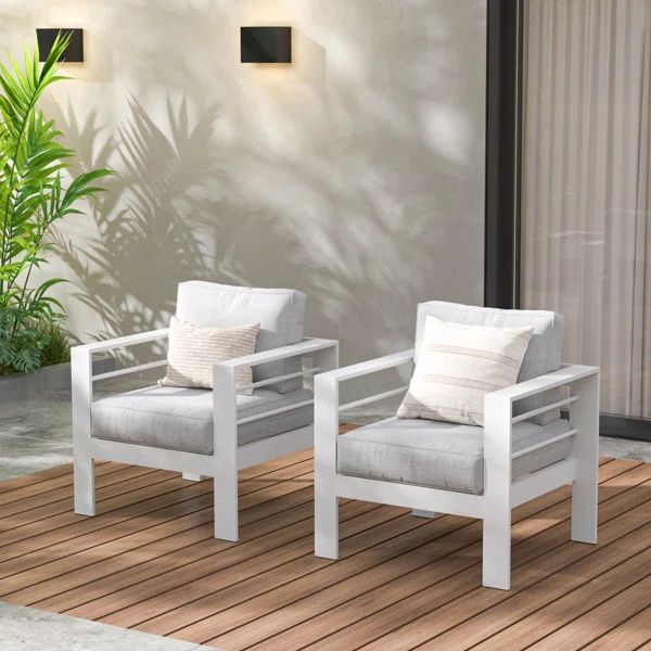 2 Piece Patio Aluminum Chair | Wayfair North America
