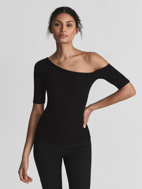 Off Shoulder Asymmetric Top | Reiss (UK)