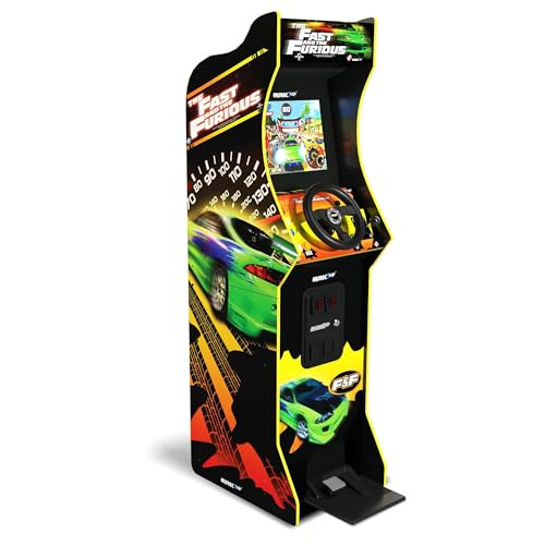 ARCADE1UP The Fast & The Furious Deluxe Arcade Game for Your Home, with 5-Foot-Tall Stand-up Cabinet, 2 Classic Games, and 17-inch LCD Screen | Amazon (US)