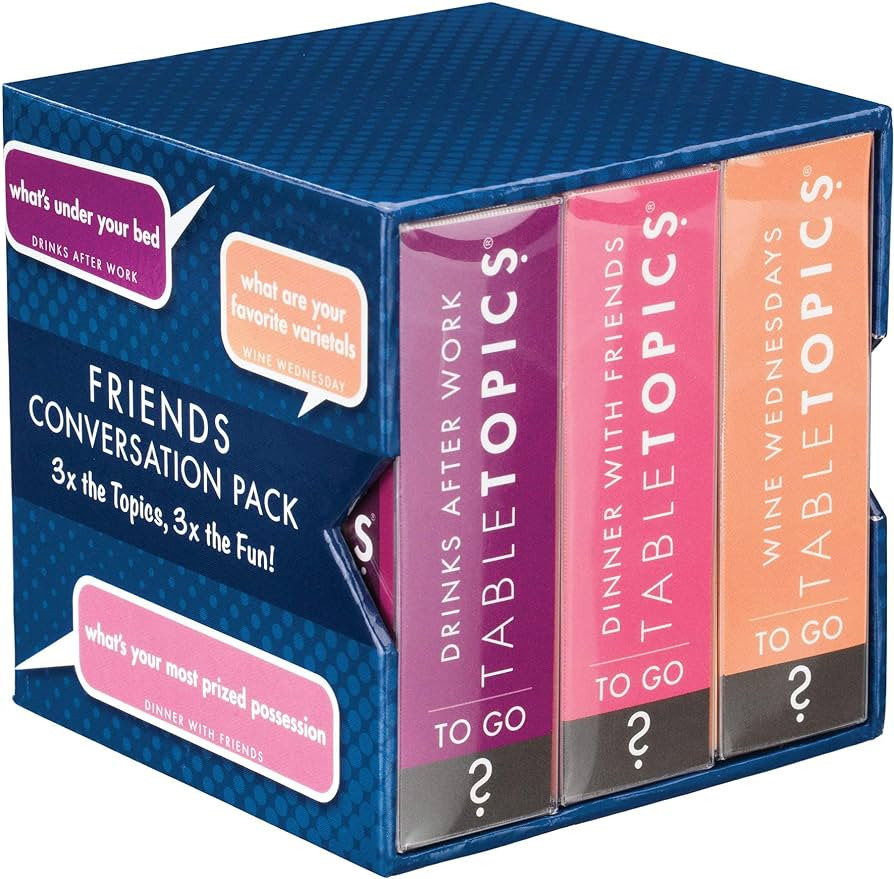 TableTopics Friends Conversation Pack - 120 Fun Question Cards for Game Night, Conversation Start... | Amazon (US)