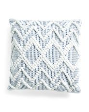 18x18 Indoor Outdoor Textured Pillow | TJ Maxx