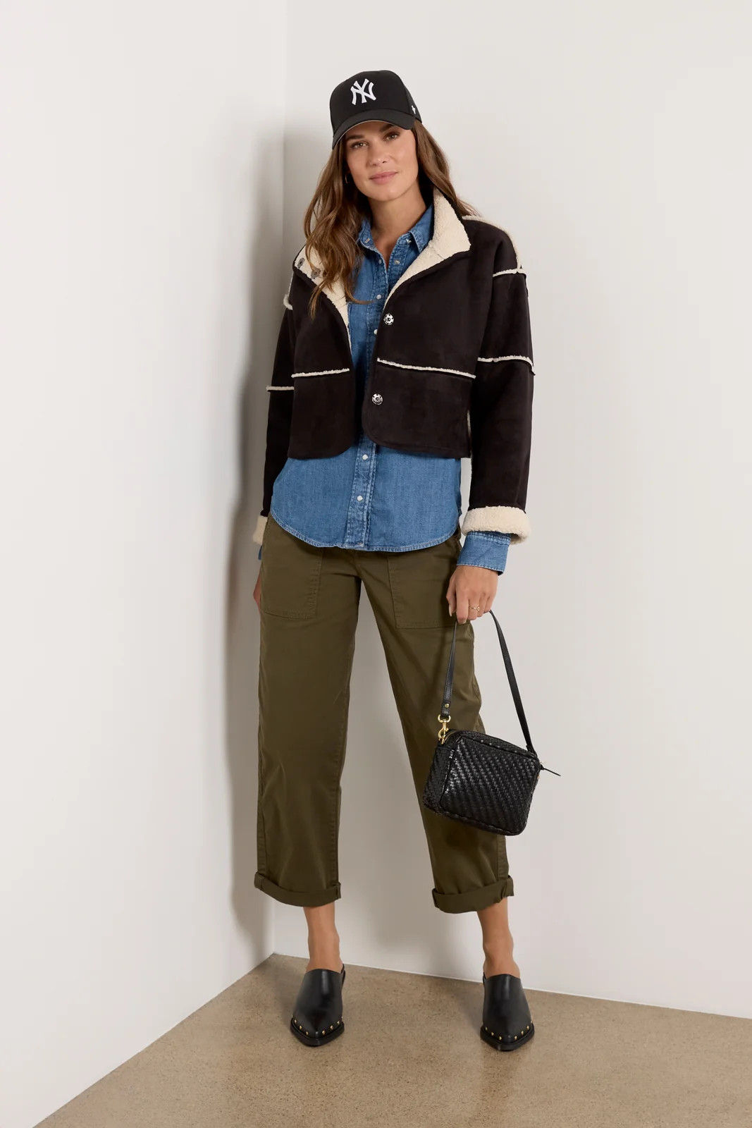 VELVET Women's Kelly Sherpa Jacket, Size XL, Black | Evereve