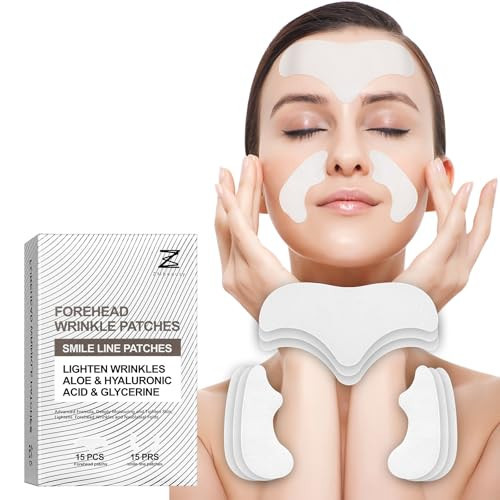 ZMbeauty Forehead Wrinkle Patches, 15 Prs Anti Wrinkle Facial Patches to Smile Line, Forehead and Mouth, Lift Lines Treatment with Collagen, Centella Asiatica for Women & Men | Amazon (US)