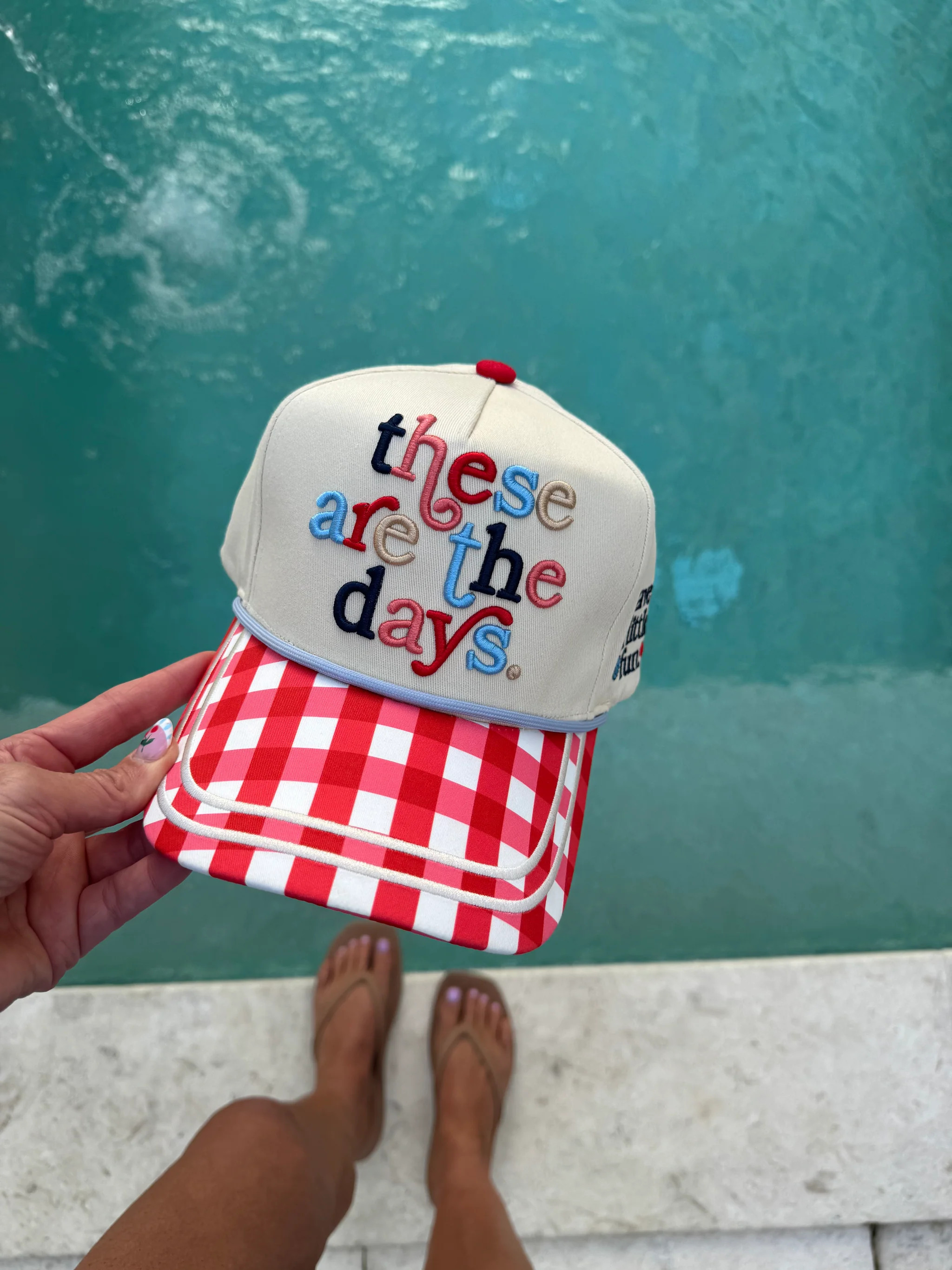 These are The Days Gingham Hat - Pre Order | Poppy & Pine