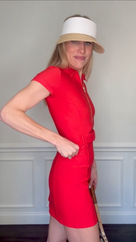 Getting ready for warmer months with activewear in bold colors! I love this belted @goldiebryd dress from @gamesetstyle…the fabric is so soft and it looks so cute dressed up or down…tennis court to clubhouse!  #ad #gamesetstyle #goldiebryd

#LTKfitness