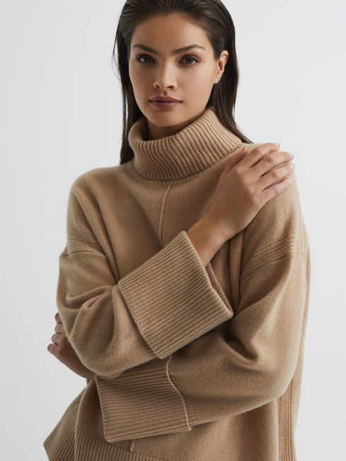 Cashmere Blend Roll Neck Jumper | Reiss UK