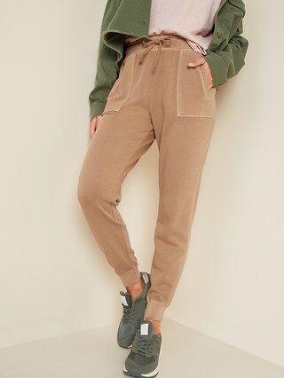 High-Waisted Garment-Dyed Jogger Pants for Women | Old Navy (US)