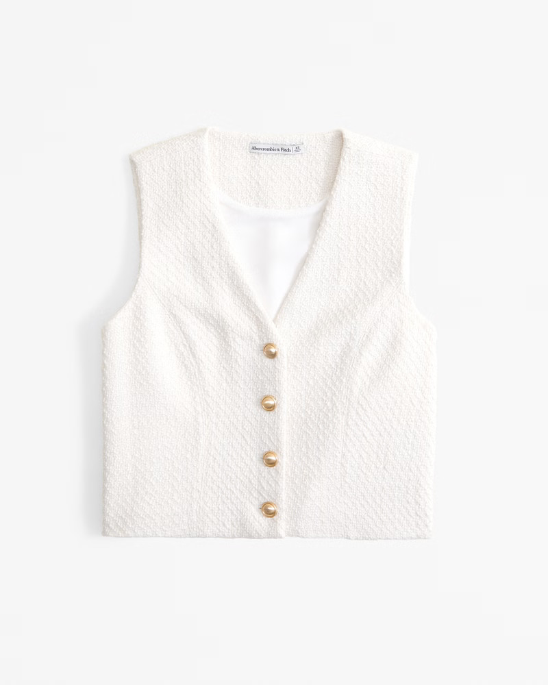 Women's Tweed Vest Set Top | Women's Tops | Abercrombie.com | Abercrombie & Fitch (US)