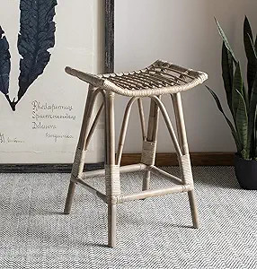 Amazon.com: Safavieh Leda Counter Stool White/Grey : Everything Else | Amazon (US)