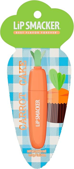 Lip Smacker Carrot Lip Balm, Carrot Cake Flavor, Limited Edition Easter Balm, Cute Carrot-Shaped ... | Amazon (US)