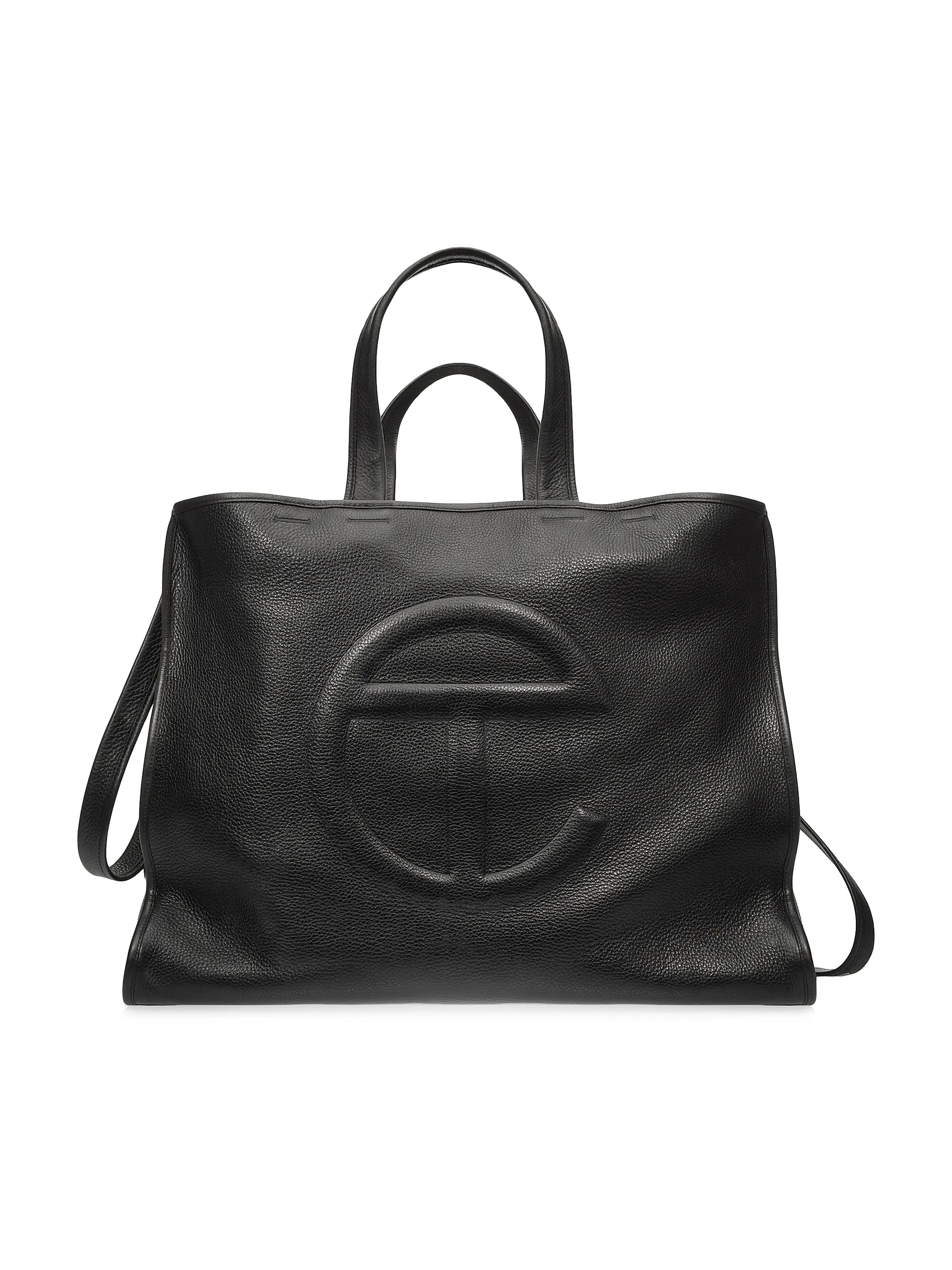 Large Pebbled Leather Carry Bag | Saks Fifth Avenue