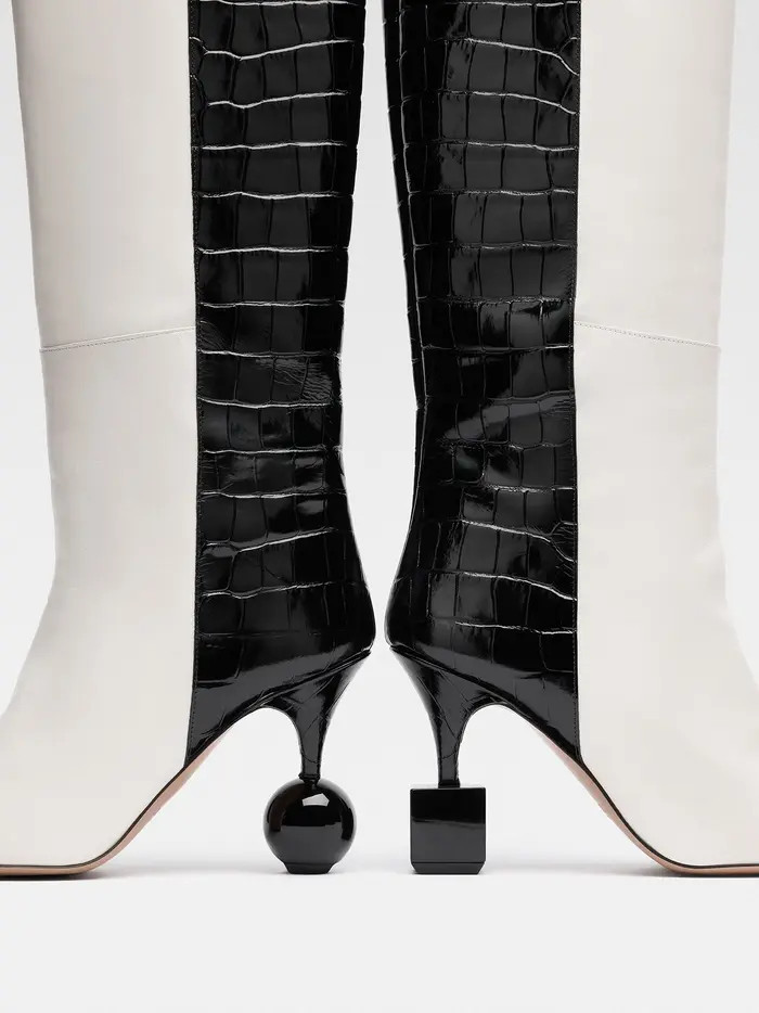 Jacquemus Les Bottes Bisou Mismatched Knee High Boot (Women) | Nordstrom | Nordstrom