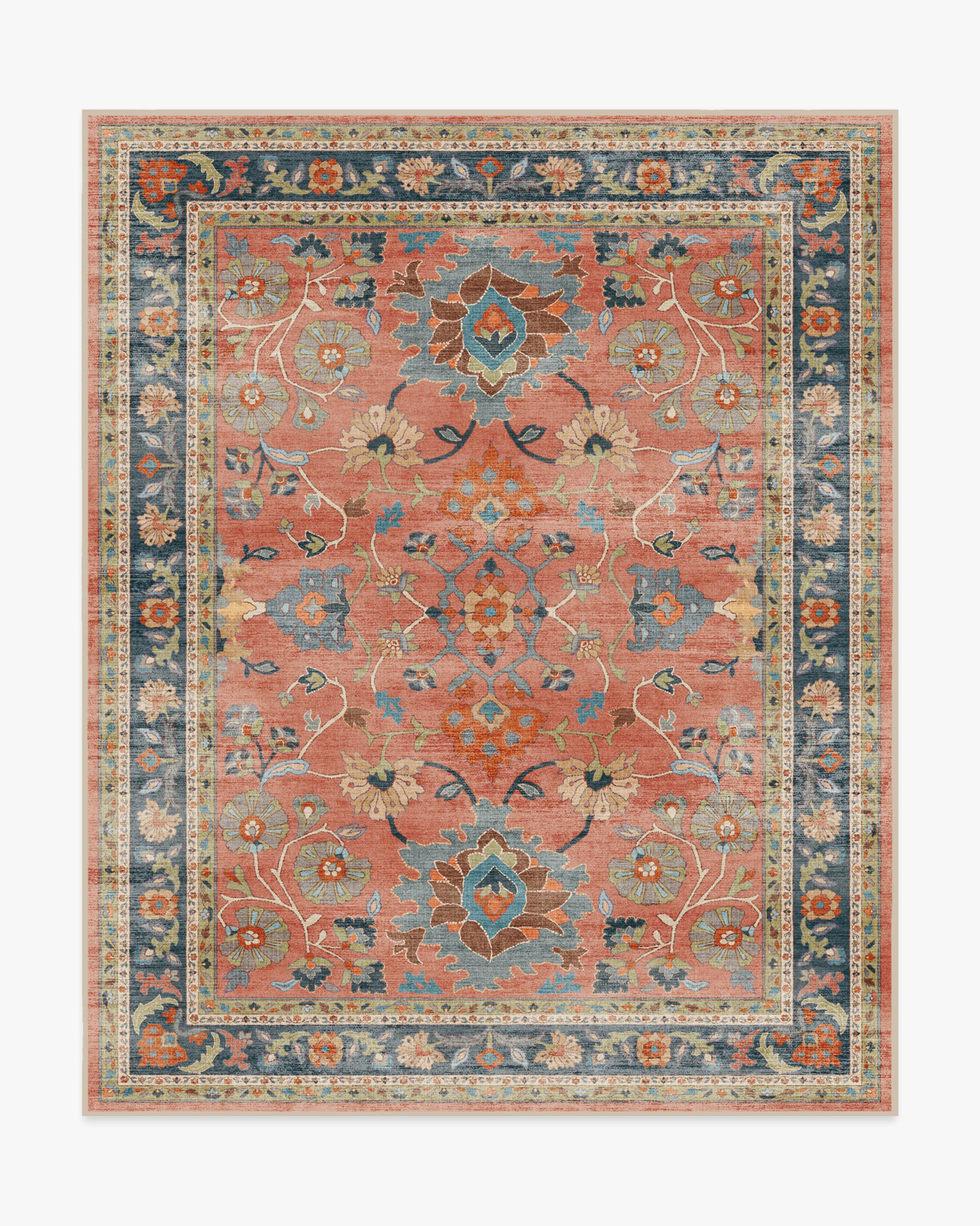 Calabria Coral Multicolor Rug | Ruggable